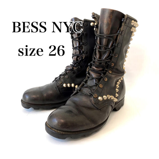 BESS NYC スタッズ　ブーツ　zac vargas 26cm 26.5cm