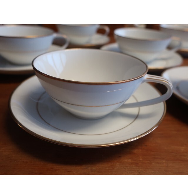 ノリタケ『Noritake』スタジオコレクション 6客セット フチ金色 未使用