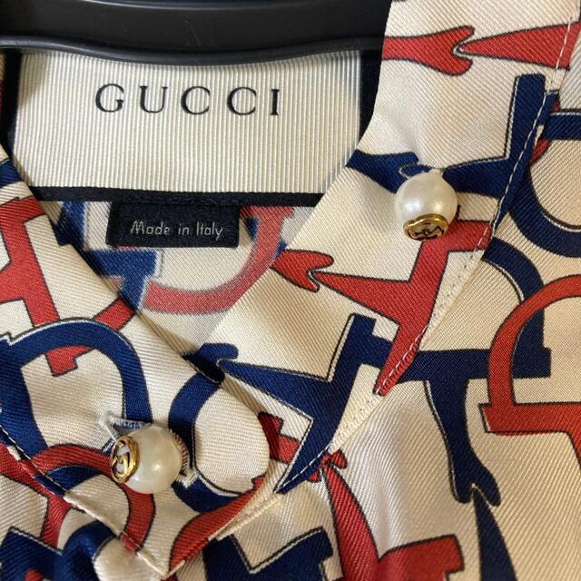 Gucci(グッチ)のGUCCI シルクブラウス レディースのトップス(シャツ/ブラウス(長袖/七分))の商品写真