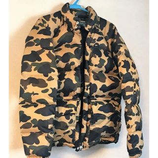 アベイシングエイプ(A BATHING APE)のBAPE 1st CAMO ダウンジャケット　難あり(ダウンジャケット)