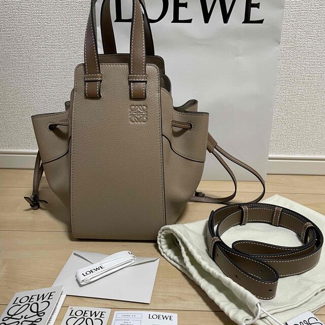 【ほぼ 新品】LOEWE ロエベ ハンモック スモール サンドミンク