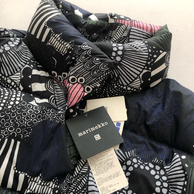 UNIQLO(ユニクロ)のタグ付き マリメッコ×ユニクロ  marimekko UNIQLO ダウン XL レディースのジャケット/アウター(ダウンジャケット)の商品写真