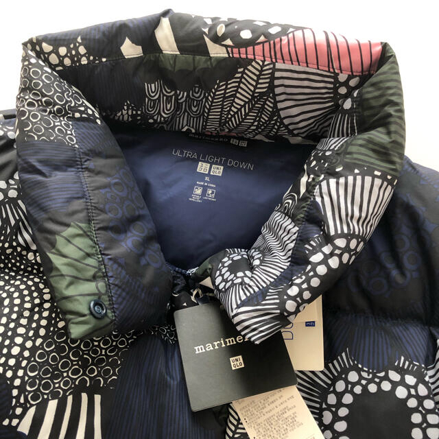 UNIQLO(ユニクロ)のタグ付き マリメッコ×ユニクロ  marimekko UNIQLO ダウン XL レディースのジャケット/アウター(ダウンジャケット)の商品写真