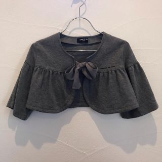 コムサイズム(COMME CA ISM)の【美品】COMME CA ISM ボレロ カーディガン グレー 120(カーディガン)