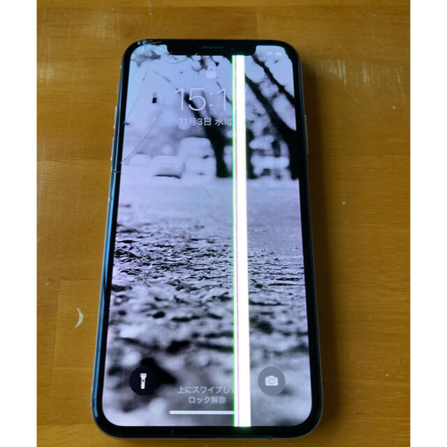 iPhoneX 64GB Silver SIMロック無し【ジャンク品】