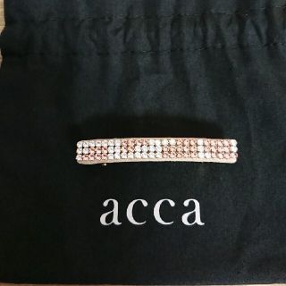 アッカ(acca)の(最終値下げです！！)acca☆ブリッジッド☆バレッタ(ピンク・ショート)(バレッタ/ヘアクリップ)