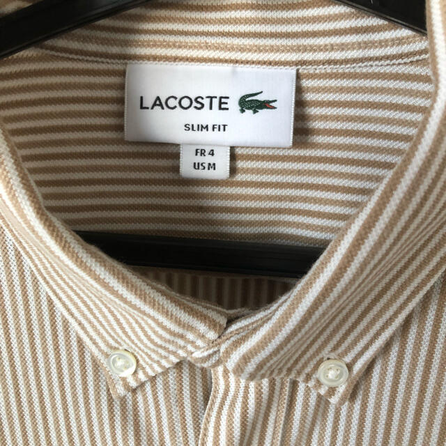 LACOSTE(ラコステ)のラコステ　ストライプビズポロシャツ メンズのトップス(ポロシャツ)の商品写真