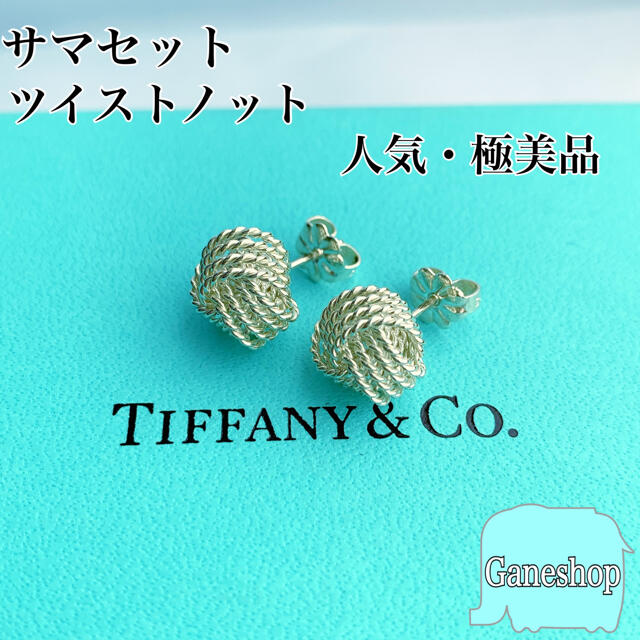 Tiffany & Co.(ティファニー)の【新品仕上げ済・廃盤人気品】ティファニー サマセット ツイストノット ピアス レディースのアクセサリー(ピアス)の商品写真