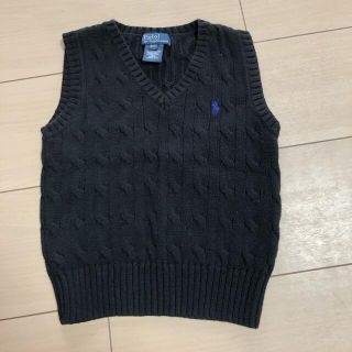 ポロラルフローレン(POLO RALPH LAUREN)のポロ ラルフローレン キッズ ベスト ネイビー(100㎝)(ニット)