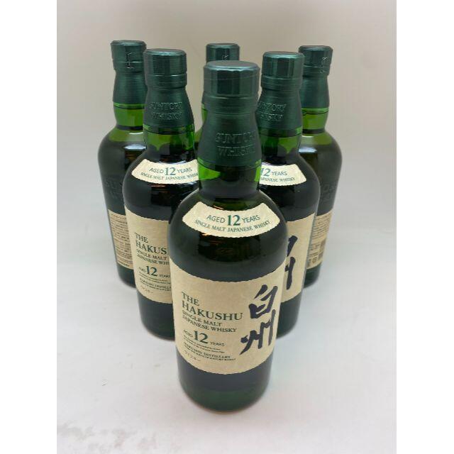食品/飲料/酒新品未開封 サントリー白州12年 箱なし 6本 - ウイスキー