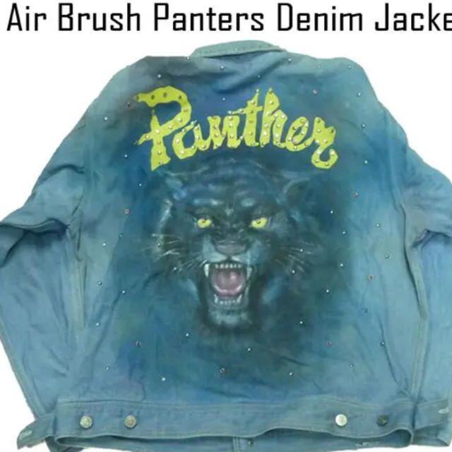 フリー竹新品 90ｓエアブラッシュデニムジャケット Panthers