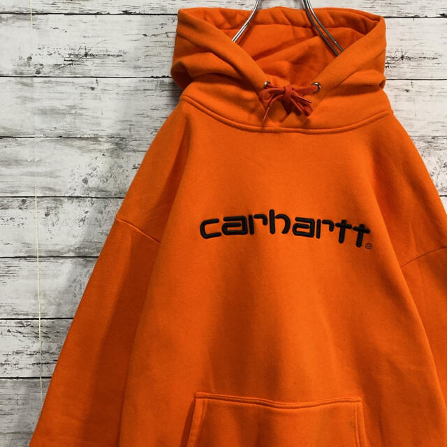 carhartt(カーハート)の【大人気】 カーハート　ロゴ刺繍　ゆるダボ　ユニセックス　プルオーバーパーカー メンズのトップス(パーカー)の商品写真