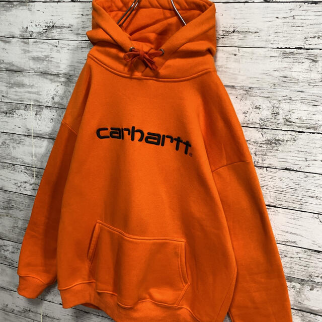 carhartt(カーハート)の【大人気】 カーハート　ロゴ刺繍　ゆるダボ　ユニセックス　プルオーバーパーカー メンズのトップス(パーカー)の商品写真