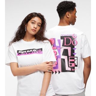 ナイキ(NIKE)のNIKE just do it Tシャツ ホワイト ピンク(Tシャツ/カットソー(半袖/袖なし))