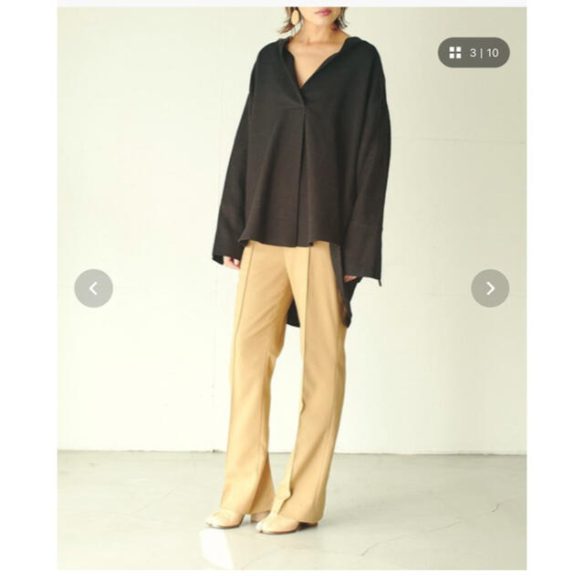 OUTERSUNSET   back slit press pants  レディースのパンツ(カジュアルパンツ)の商品写真