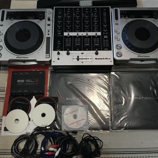 パイオニア(Pioneer)の値下げしました☆直ぐに使えるお得なCDJセット★serato SL3他4点セット(CDJ)