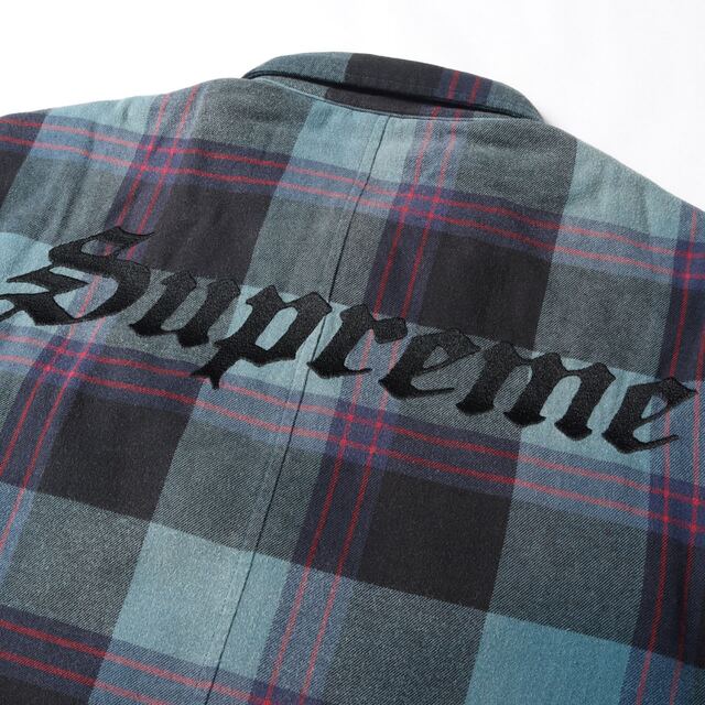 Supreme Quilted Flannel Shirt チェックネルシャツ