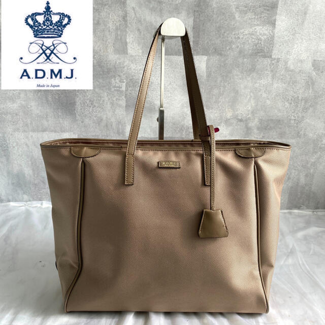 【美品】A.D.M.J.  トートバッグ  デイリートート  キャンバス レザーちいちゃんのshop