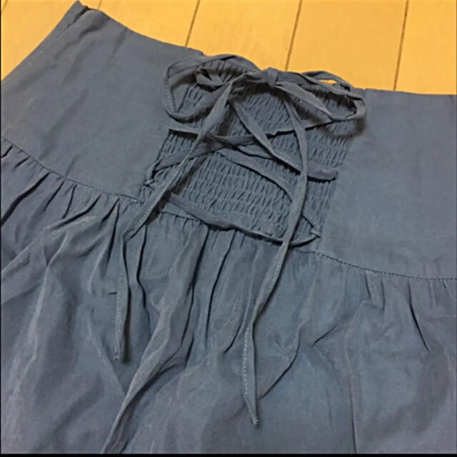 しまむら(シマムラ)のしまむら　vivi   2PINK   編み上げフレアスカート　M レディースのスカート(ロングスカート)の商品写真