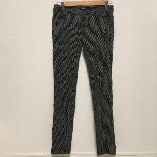 アナップ(ANAP)のANAP ドット柄 水玉 レトロ スキニー パンツ 古着 USED(スキニーパンツ)