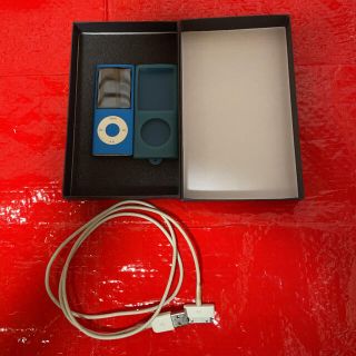 アップル(Apple)のAPPLE iPod nano IPOD NANO 8ギガ　ブルー(ポータブルプレーヤー)