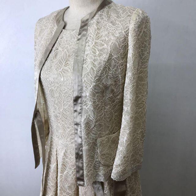 美品 ANAYI アナイ 総 レース ドレス セット ジャケット付き
