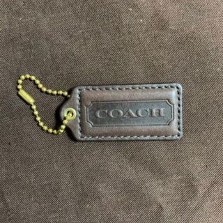 コーチ(COACH)の訳ありCOACH タグ　チャーム キーホルダー　濃茶系(チャーム)