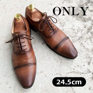 【 ONLY 】オンリー　24.5cm ビジネスシューズ　革靴　レザー(ドレス/ビジネス)