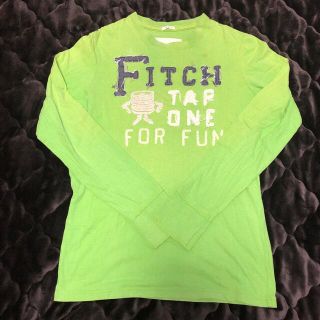 アバクロンビーアンドフィッチ(Abercrombie&Fitch)のアバクロ ロンＴ Lサイズ 黄緑(Tシャツ/カットソー(七分/長袖))