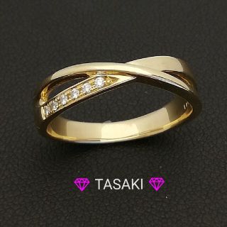 タサキ(TASAKI)のK18YG (750)✨ダイヤ✨TASAKI★タサキ★リング❣️15号(リング(指輪))