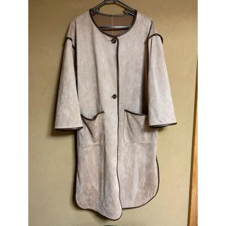 シマムラ(しまむら)のしまむら　パイピングコート　美品(ロングコート)