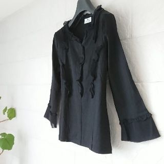 クレージュ(Courreges)の【美品・Lサイズ】courreges  長袖レース トップス(カットソー(長袖/七分))