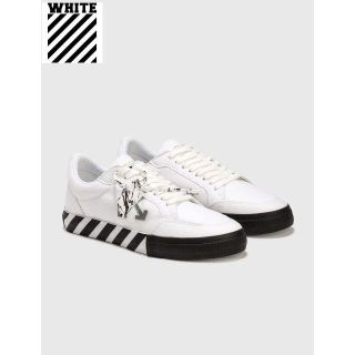 オフホワイト(OFF-WHITE)のOFF-WHITE バルカナイズド エコ キャンバス スニーカー(スニーカー)