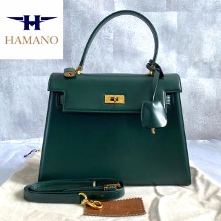 ハマノヒカクコウゲイ(濱野皮革工藝/HAMANO)の【超美品】HAMANO 濱野皮革工藝 2way フォーマル レザー ハンドバッグ(ハンドバッグ)