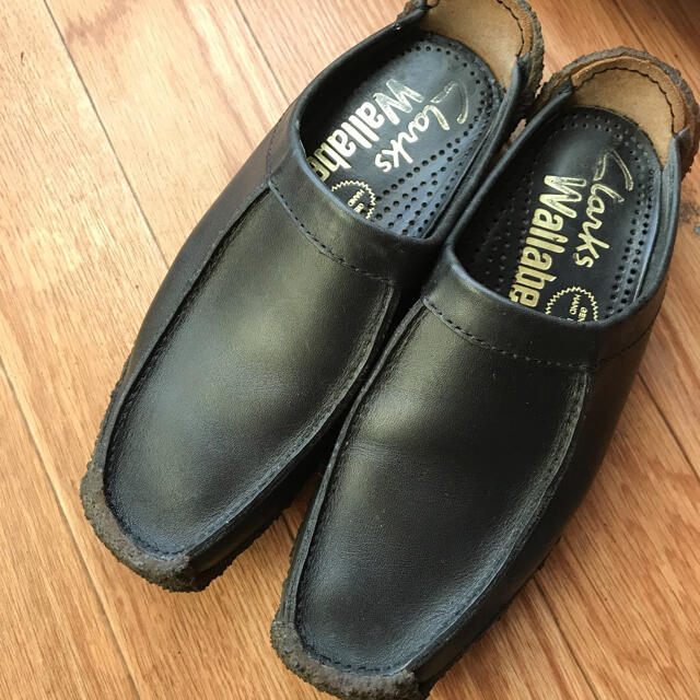 Clarks(クラークス)のClarks wallabees レザーブラック レディースの靴/シューズ(ローファー/革靴)の商品写真