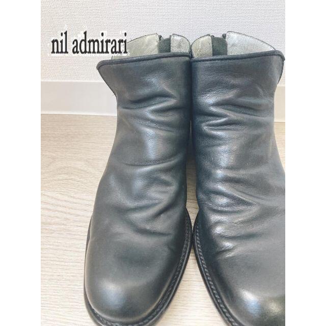 【 nil admirari 】ニルアドミラリ　26cm　バックジップブーツ