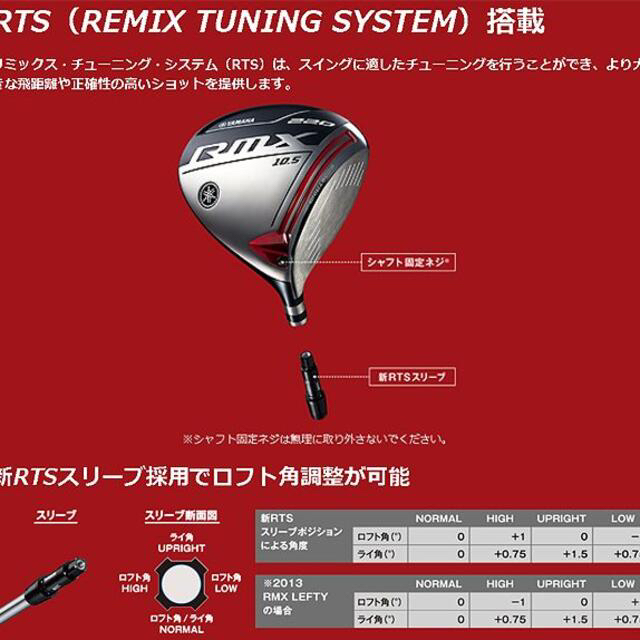 ヤマハ RMX 220 ドライバー 1w 9.5° ヘッド単品 品 送料無料