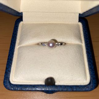 ミキモト(MIKIMOTO)のMikimoto K18 ホワイトゴールド パールリング(リング(指輪))