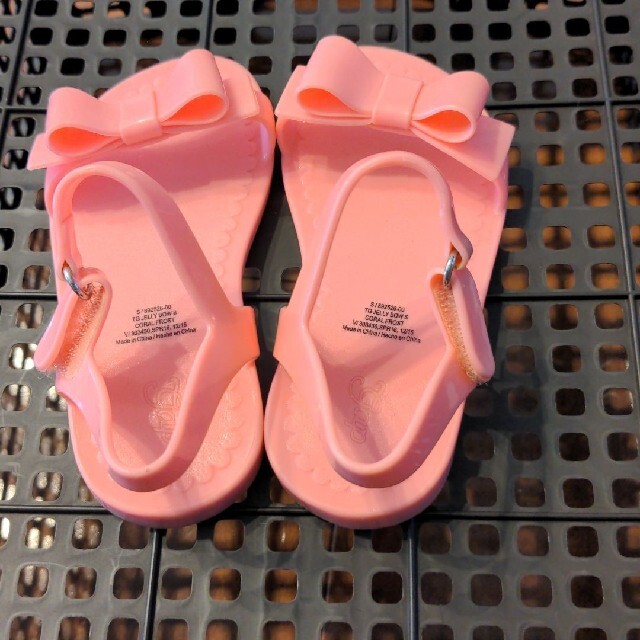 ピンク★リボンサンダル　14cm キッズ/ベビー/マタニティのキッズ靴/シューズ(15cm~)(サンダル)の商品写真