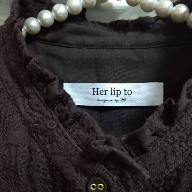 SNIDEL(スナイデル)のherlipto🤎Paisley Cotton Lace Long Dress レディースのワンピース(ロングワンピース/マキシワンピース)の商品写真