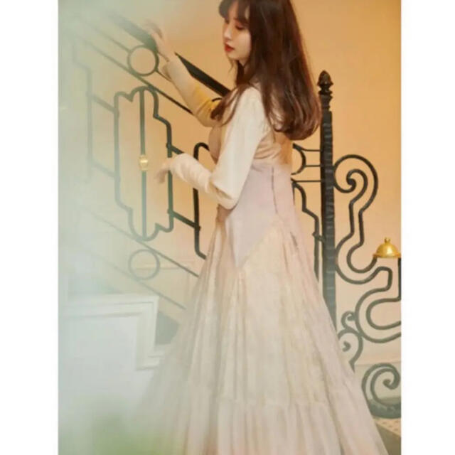 AKB48(エーケービーフォーティーエイト)の【Herlipto】Lace-Trimmed Satin Cami Dress レディースのワンピース(ロングワンピース/マキシワンピース)の商品写真