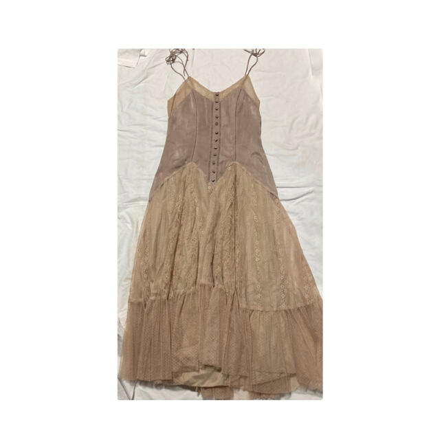 AKB48(エーケービーフォーティーエイト)の【Herlipto】Lace-Trimmed Satin Cami Dress レディースのワンピース(ロングワンピース/マキシワンピース)の商品写真