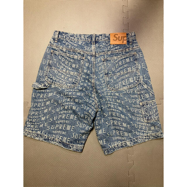 Buy Supreme Warp Jacquard Logos Denim Painter Short 'Blue