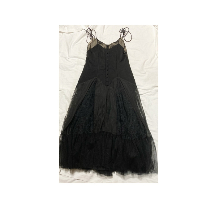 AKB48(エーケービーフォーティーエイト)の【Herlipto】Lace-Trimmed Satin Cami Dress レディースのワンピース(ロングワンピース/マキシワンピース)の商品写真