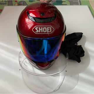 ショウエイシャ(翔泳社)のSHOEI QWEST フルフェイス　ヘルメット　　Lサイズ　レインボー  (ヘルメット/シールド)