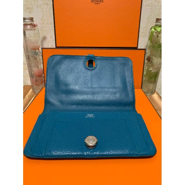 Hermes(エルメス)の☆正規超美品☆エルメス　ドゴン　デュオ　ブルー レディースのファッション小物(財布)の商品写真