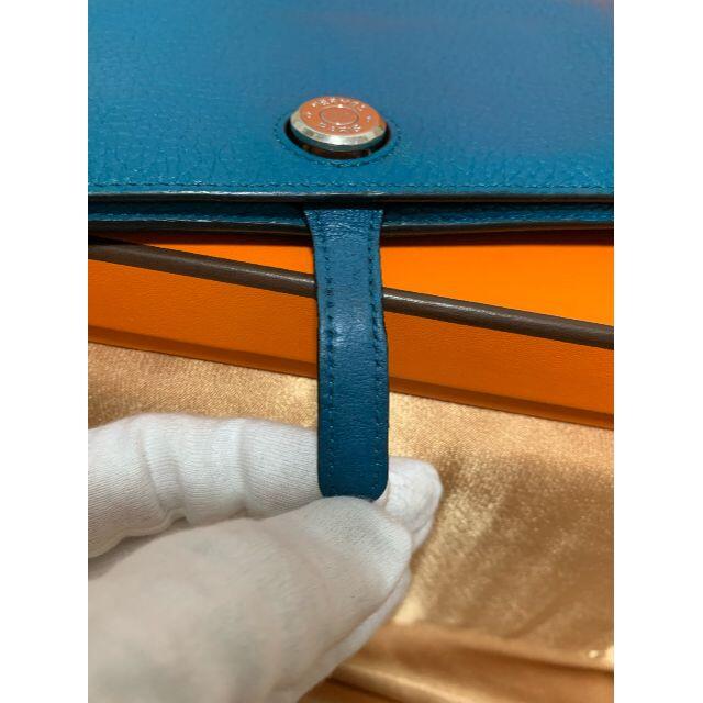 Hermes(エルメス)の☆正規超美品☆エルメス　ドゴン　デュオ　ブルー レディースのファッション小物(財布)の商品写真