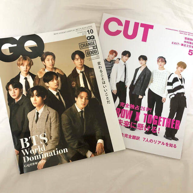 防弾少年団(BTS)(ボウダンショウネンダン)の【BTS登場号】雑誌2種 GQ JAPAN/CUT《バラ売り可》 エンタメ/ホビーの雑誌(アート/エンタメ/ホビー)の商品写真