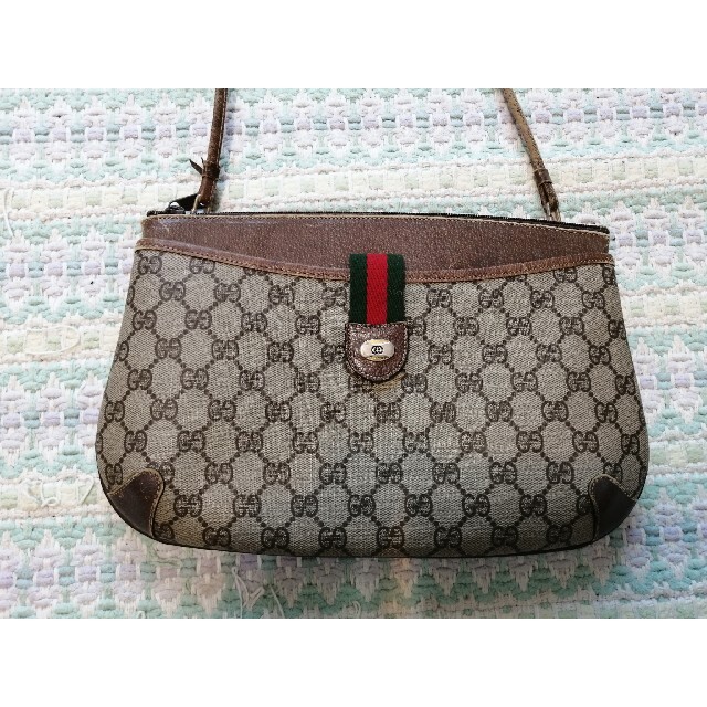 Gucci - oldgucci オールドグッチ ショルダーバッグ モノグラム