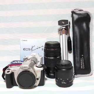 キヤノン(Canon)のネコ様専用　Canon EOS KissⅢ フィルム一眼レフカメラ+レンズ+三脚(フィルムカメラ)